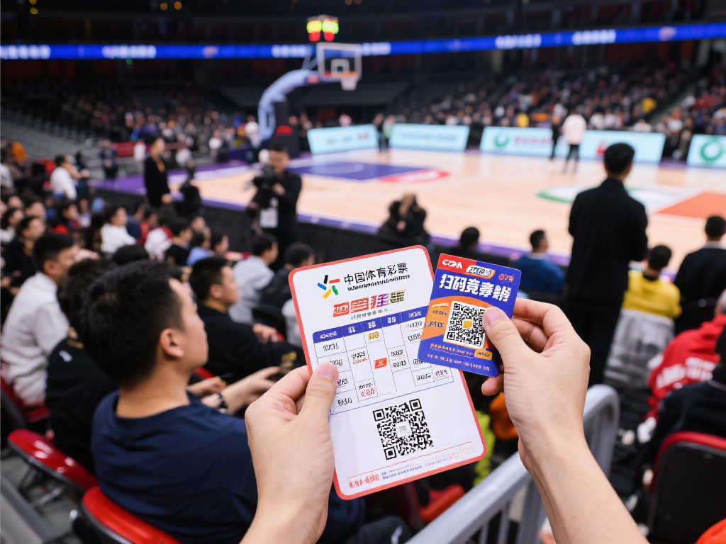 CBA赛场融合世界杯互动元素，体彩现场扫码赠竞猜卡